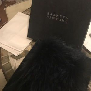 Barneys Raccoon Fur Scarf